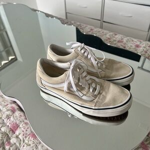 Vans Women's Off-White Canvas Sneakers